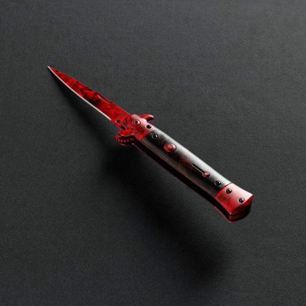 Ruby Stiletto Flip Knife - Real Video Game Knife Skin - Elemental ...